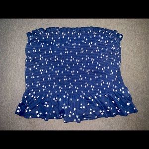 Women’s Navy Star Tube Top